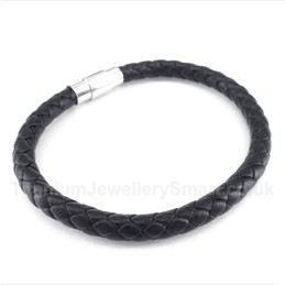 Black Leather Bracelet