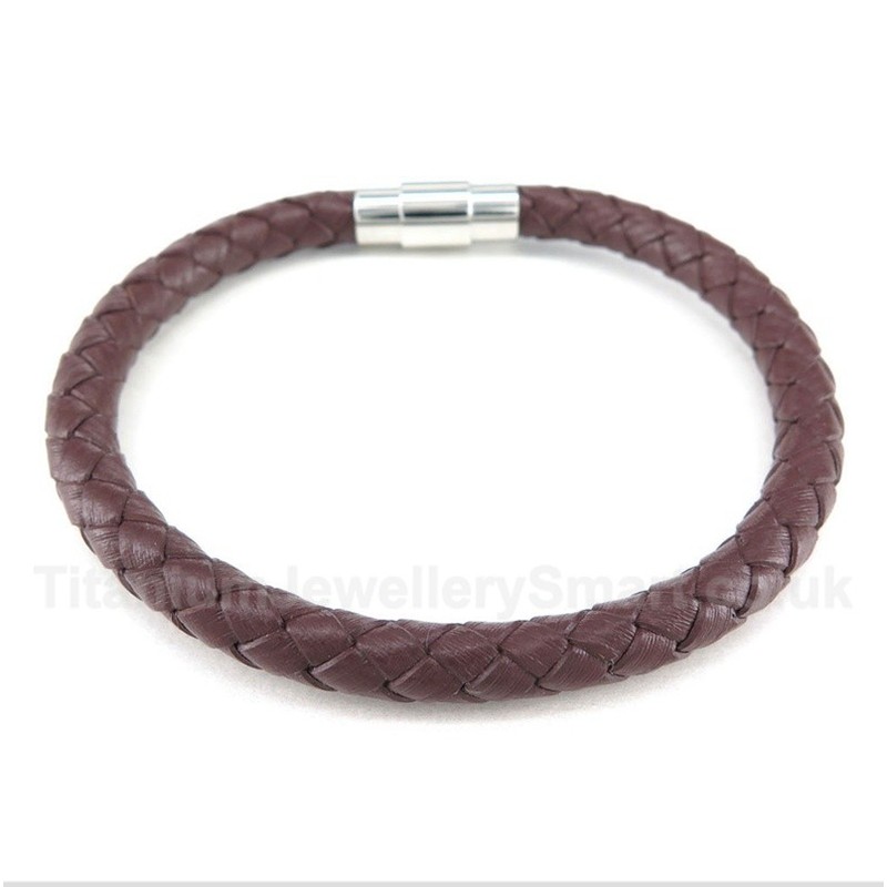 Leather Titanium Bracelet