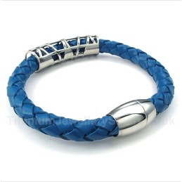 Titanium Leather Bracelet