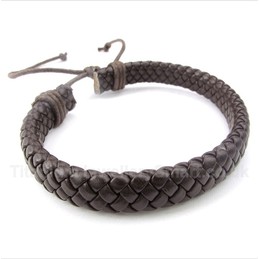 Leather Titanium Bracelet