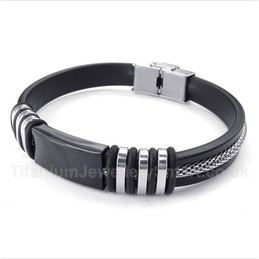 Titanium Rubber Bracelet