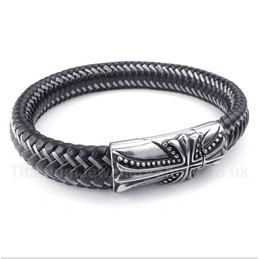 Titanium Casted Cross Bracelet