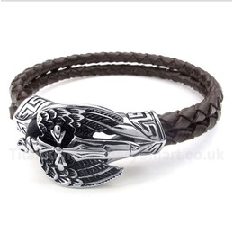 Titanium Leather Bracelet