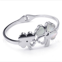 Titanium Clover Bracelet