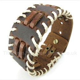 Leather Titanium Bracelet