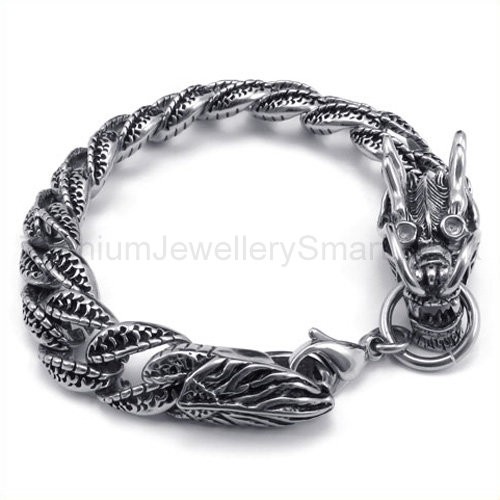 Titanium Dragon Bracelet 19241-£121 - Titanium Jewellery UK