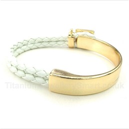 Leather Titanium Bracelet