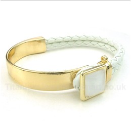 Leather Titanium Bracelet