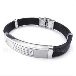 Titanium Rubber Bracelet