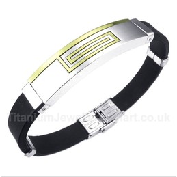 Titanium Rubber Bracelet