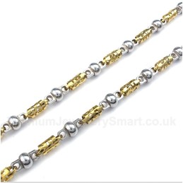 Titanium Gold Hollow Necklace
