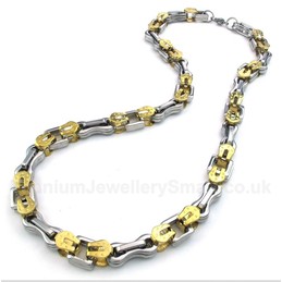 Titanium Gold Layered Necklace