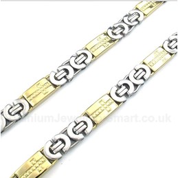 Titanium Gold Cross Necklace