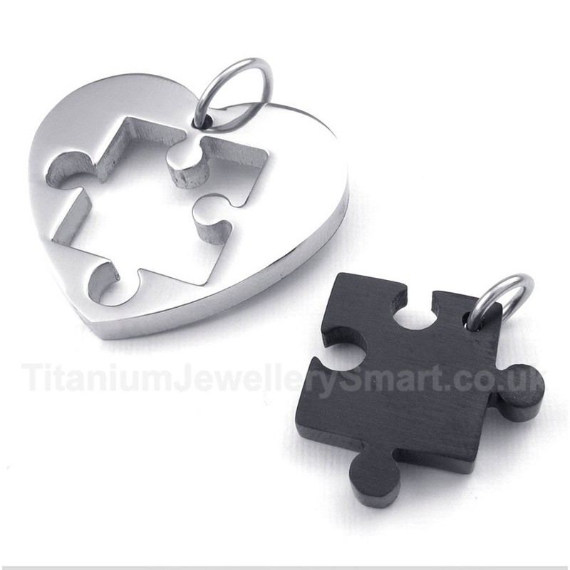 Titanium Gold Male and Female Symbols Couple's Pendant (One Pair)