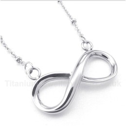 Titanium Infinity Symbol Necklace
