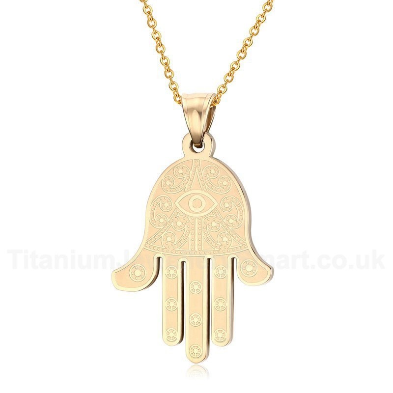 Men's Titanium Pendant Palm PN-427