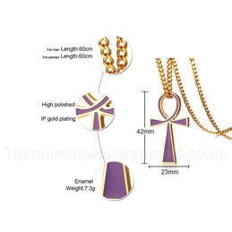 Unisex Titanium Pendant The Ankh Cross PN-1010