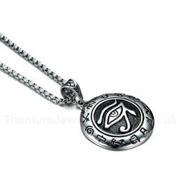 Men's Titanium Pendant 4 cm Eye of Horus Punk PN-762S