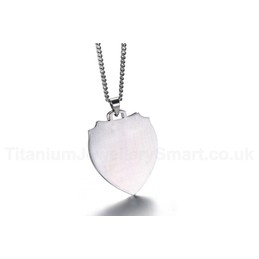Men's Titanium Pendant Shield Medal Camo PN859
