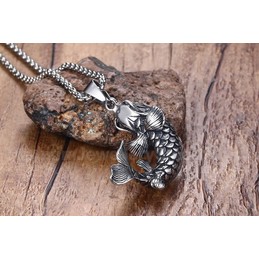 Men's Titanium Pendant 4.4 cm Carp PN-769