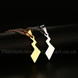 Unisex Titanium Pendant 25.5 cm Pikachu Tail PN-599