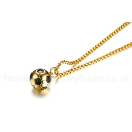 Men's Titanium Pendant Football PN-1020G