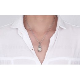 Unisex Titanium Pendant Fist PN-384