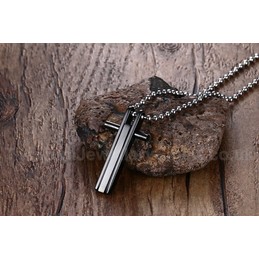 Unisex Titanium Pendant Rainbow Crystal 