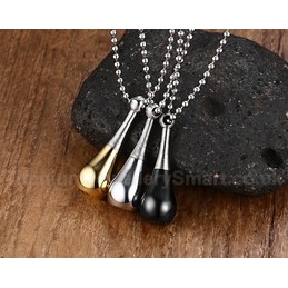 Unisex Titanium Pendant Perfume Bottle Openable PN-026
