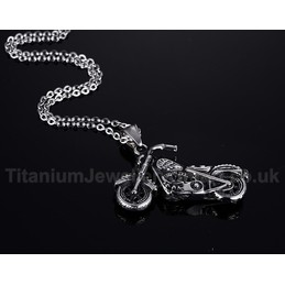 Men's Titanium Pendant Motorcycle PN-465