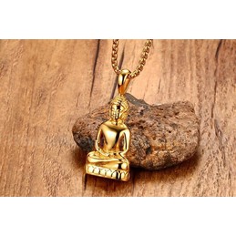 Men's Titanium Pendant 45.2 cm Buddha Statue PN-789