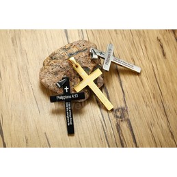 Unisex Titanium Pendant Bible PN572