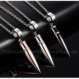 Men's Titanium Pendant Bullet PN-437