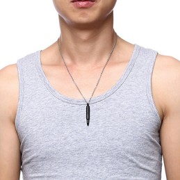 Men's Titanium Pendant Bullet Openable PN-899