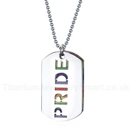 Unisex Titanium Pendant Rainbow PN-023