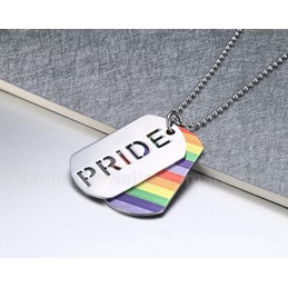 Unisex Titanium Pendant Rainbow PN-023