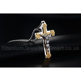 Men's Titanium Pendant Jesus Cross PN-115