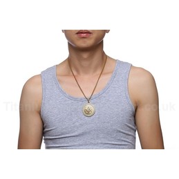 Men's Titanium Pendant Zircon Masonic PN882
