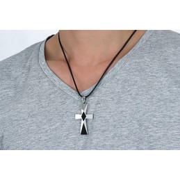Men's  Pendant Cross 48 mm Tungsten PN-749