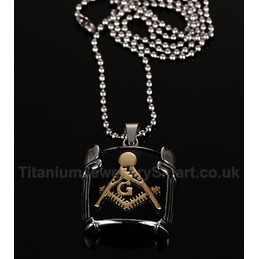 Men's Titanium Pendant Masonic PN-032