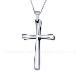 Women's Titanium Pendant Cross PN-235