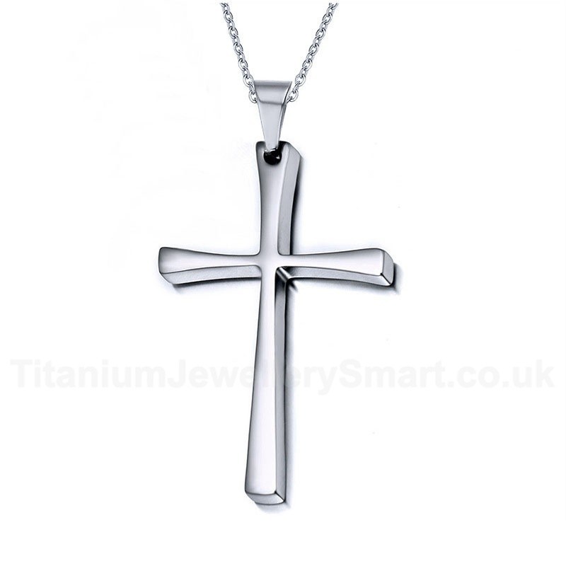 Women's Titanium Pendant Cross PN-235
