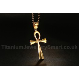 Unisex Titanium Pendant 43.6 mm The Ankh Cross PN-645