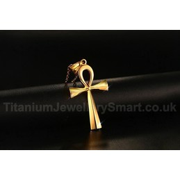 Unisex Titanium Pendant 43.6 mm The Ankh Cross PN-645
