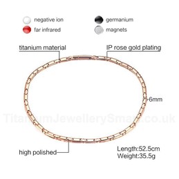 Men's Titanium Necklace Magnet CNC006
