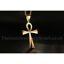 Unisex Titanium Pendant 64 mm The Ankh Cross PN-646