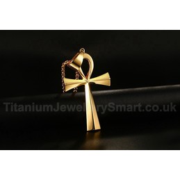 Unisex Titanium Pendant 64 mm The Ankh Cross PN-646