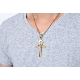 Unisex Titanium Pendant 64 mm The Ankh Cross PN-646