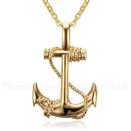 Men's Titanium Pendant Anchor Anchor PN-461