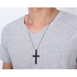 Men's Titanium Pendant 50 mm Cross PN-572
